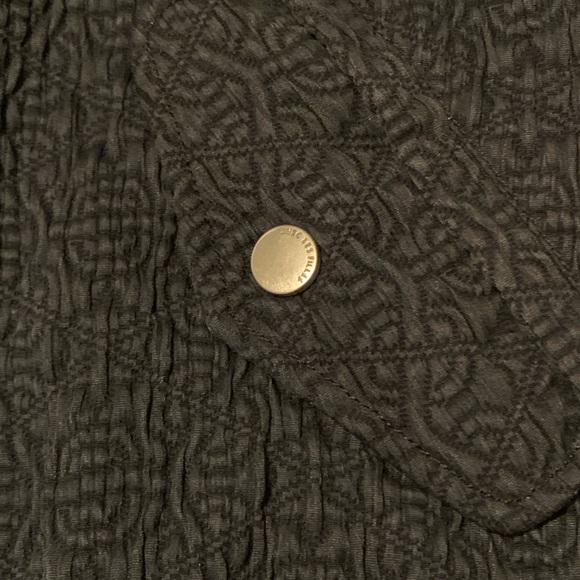 Anthropologie AVEC LES FILLES Jacket XS Blue Quilted Full Zip Bomber Style Coat - Picture 5 of 8